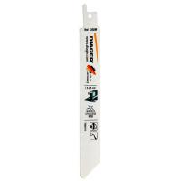 DIAGER Sägeblätter Bi-Metall für Stahl und Edelstahl, Referenz L202ml2005, Bezeichnung 5 Blätter, Länge 200 / 180 mm, Zahnzahl 18 TPI (1,4 mm)