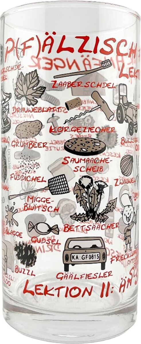 Böckling Glas Pfälzisch für Anfänger I + II Schoppenglas 0,5l 151539711