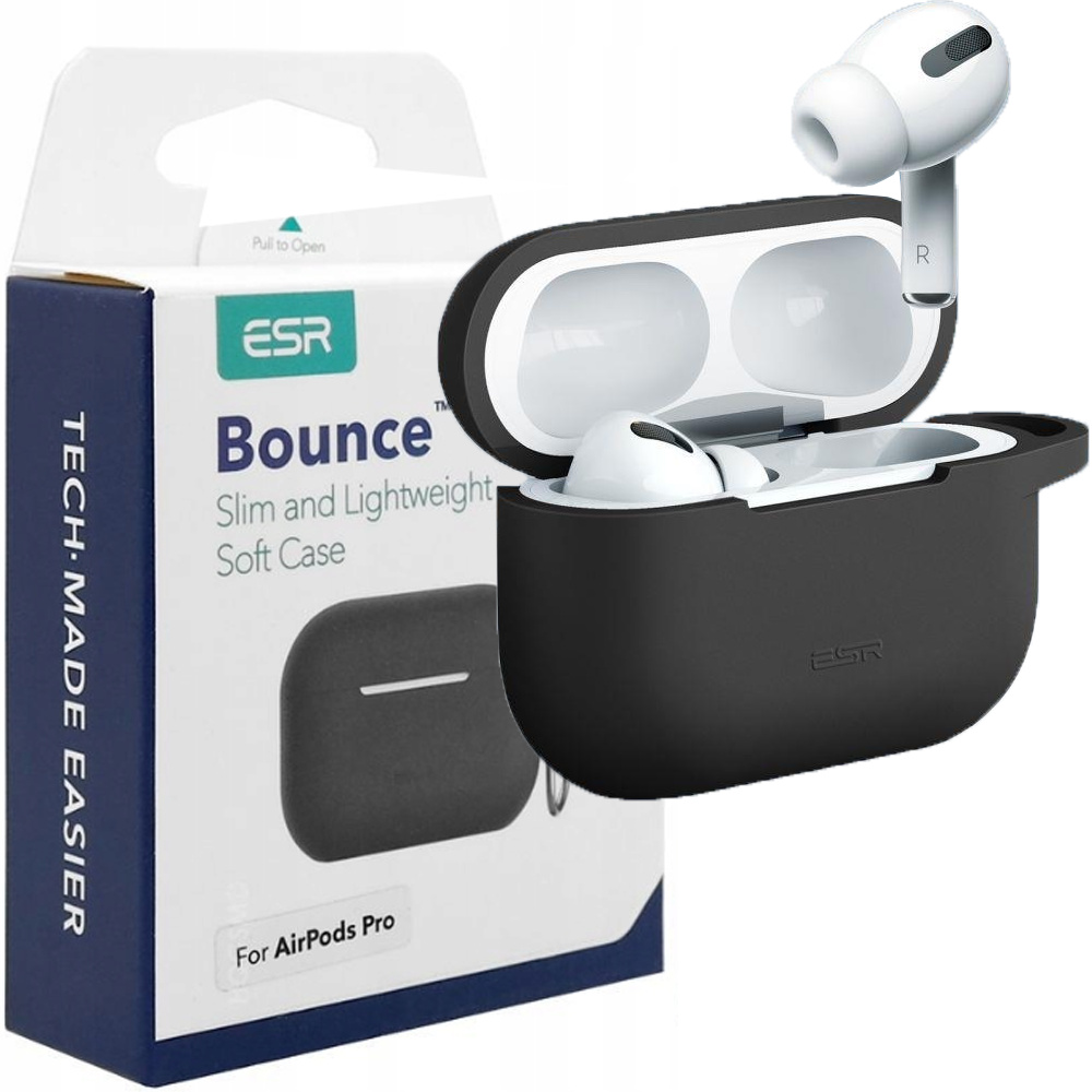ESR Ochranné puzdro Bounce pre AirPods pro (čierna)