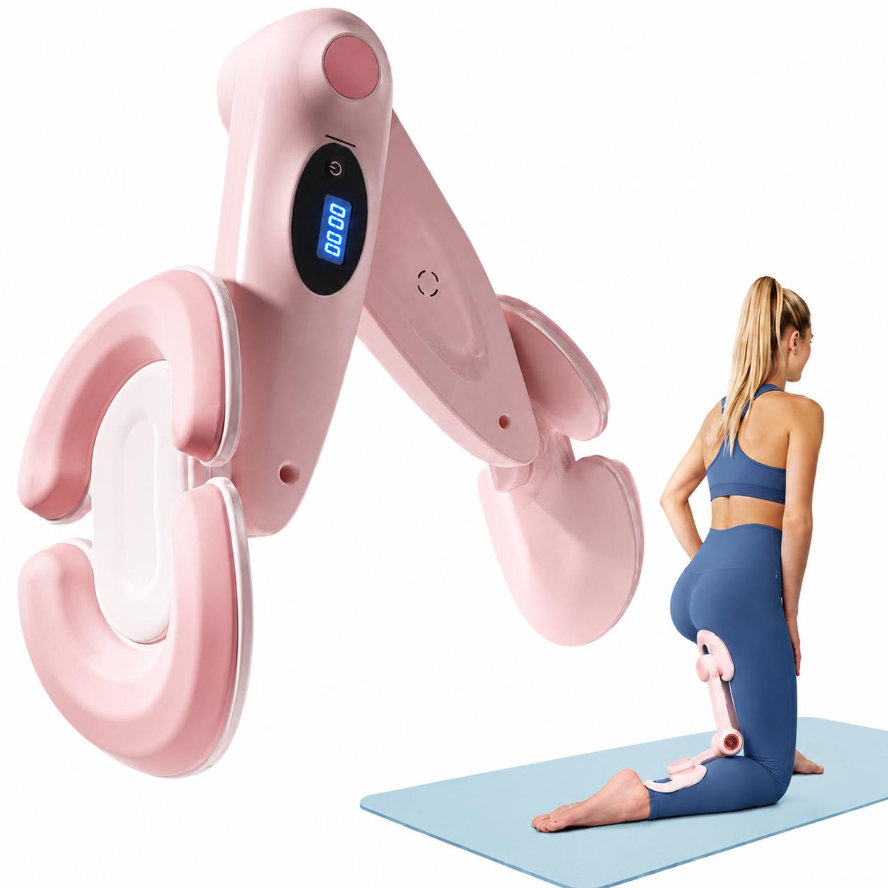 Sross Beckenbodentrainer mit Zähler, Hip Trainer, Oberschenkeltrainer Beckenbodentrainer Für Frauen, Beintrainer Po Beinpresse Oberschenkel Beckenboden