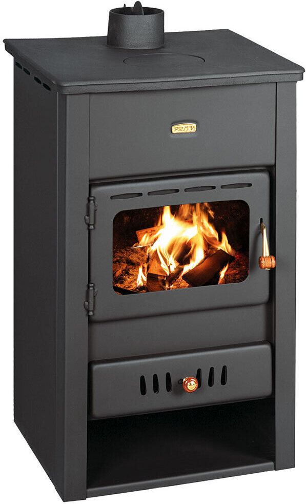 Krbové kachle na drevo, krb na viac palív, horák na drevo, liatinová doska, 10 kW, Prity K2CP