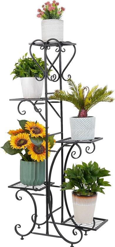 OEM Blumenleiter, Blumenregal mit 5 Metallböden, Blumenständer, Blumenregal, Pflanzenleiter, 107 x 22 x 57 cm 2026