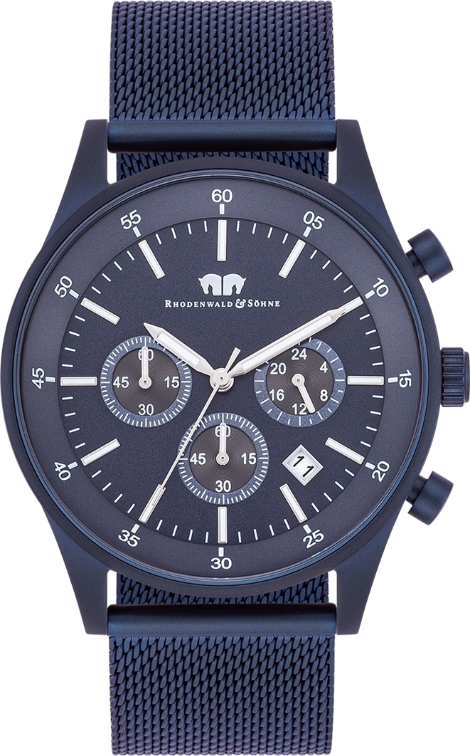 Rhodenwald & Söhne Rhodenwald Söhne Armband-Uhr Goodwill Blau Edelstahl Blau 10010359 100103590