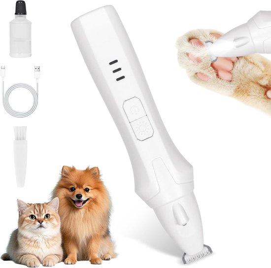 OEM Hundefriseur, IPX5 wasserdicht, drahtlos und leise, mit LED-Anzeige, für Hunde und Katzen, Pfoten, Augen, Ohren, Gesicht und Körper (weiß). 2026