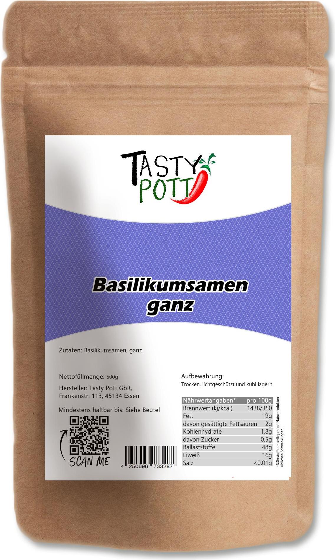 TASTY-POTT Tasty Pott Basilikumsamen 500g 5C-KTV9-QNWK