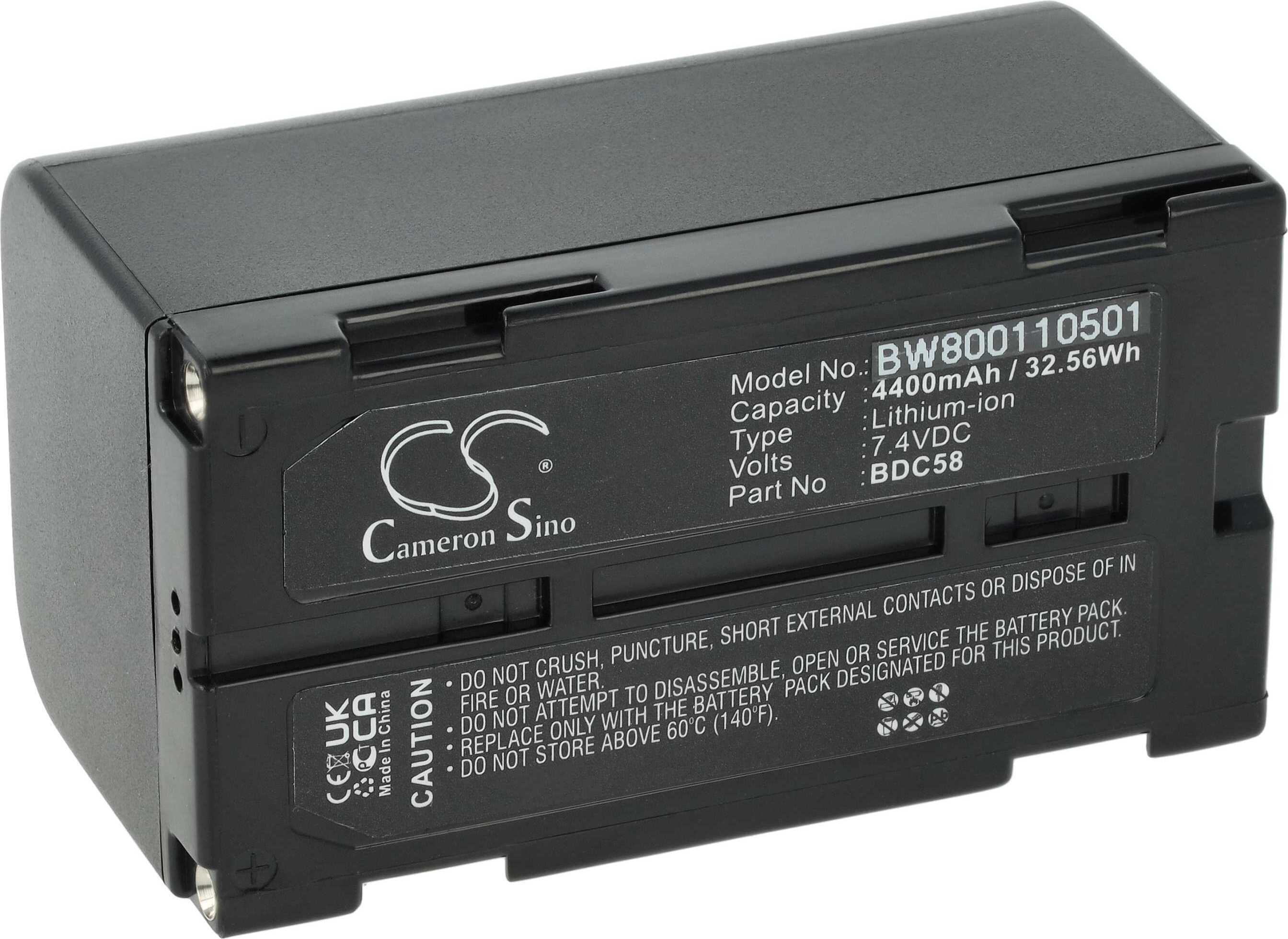 vhbw Akku kompatibel mit Sokkia LDT520 Laser Digital Theodolite, GRS-1 Mobile GIS Mapping System Messgerät (4400 mAh, 7,4 V, Li-Ion)