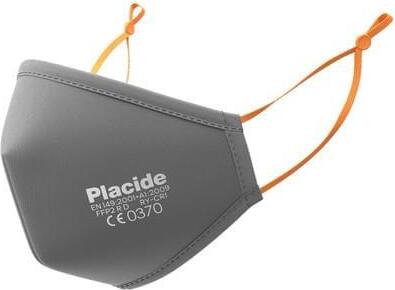 PLACIDE Nano waschbare FFP2 Maske grau 1er Pack