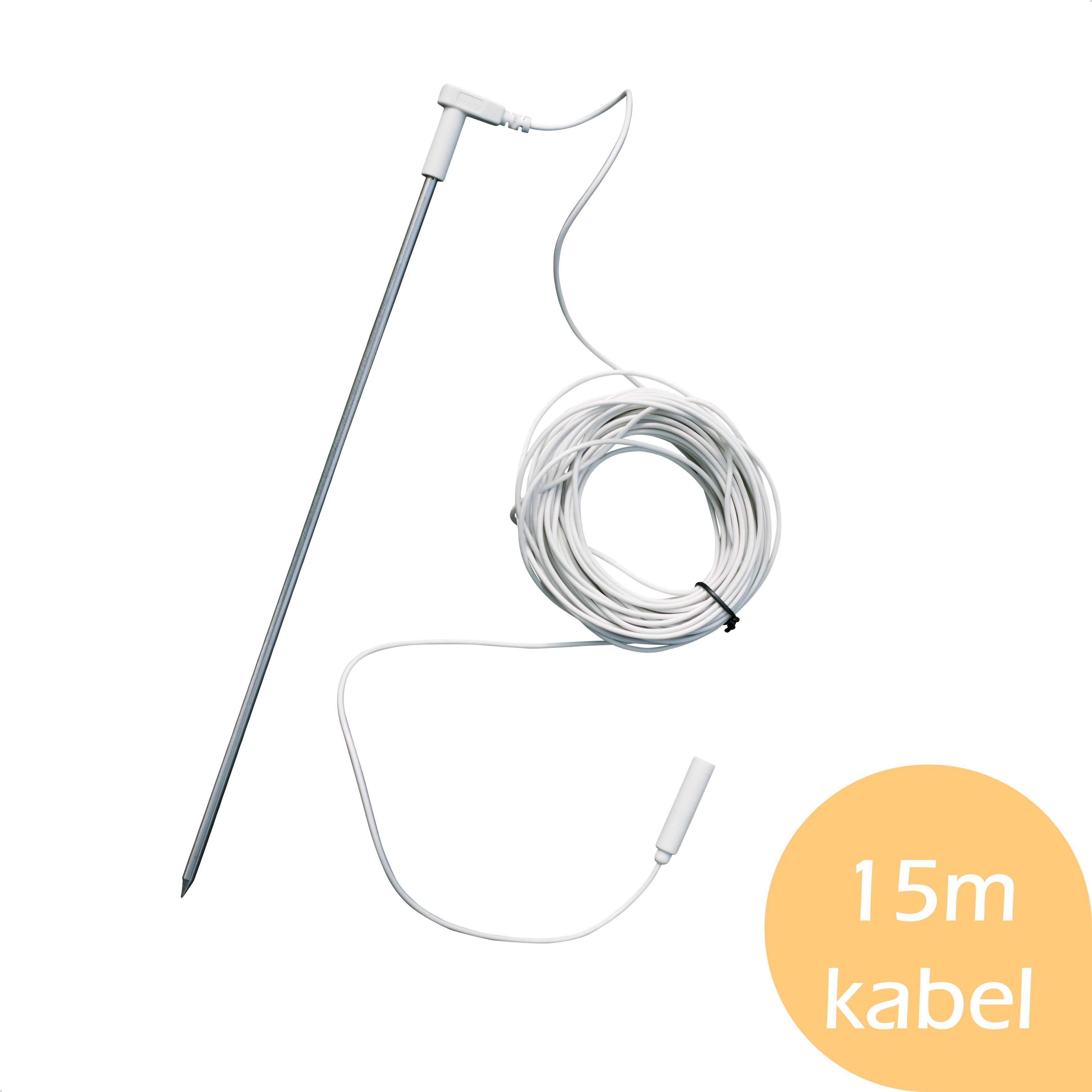 Earthle Erdungsstift - Erdungsstift - Erdungsstange - 30cm + 15m Kabel