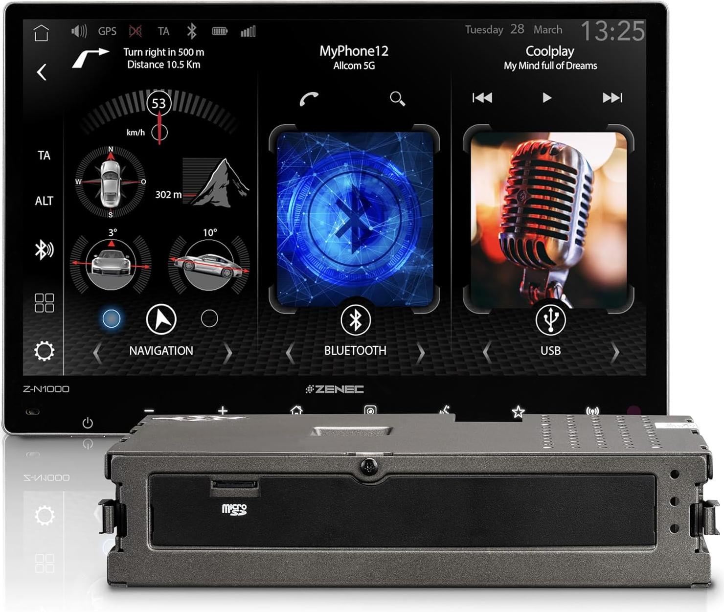 ZENEC Z-N1000 | Infotainment System mit 9" / 22,9 cm Display