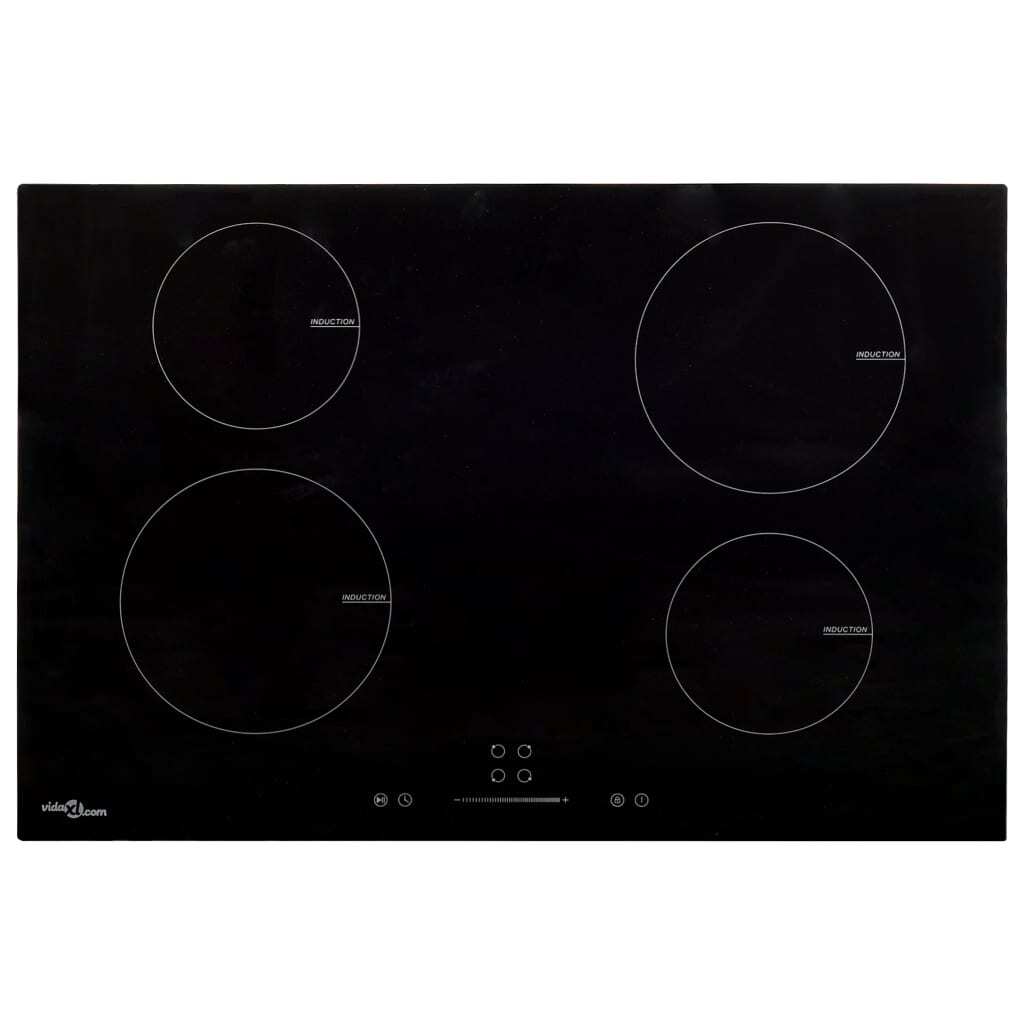 Indukčná varná doska so 4 platňami Touch Control Glass 77cm 7000 W