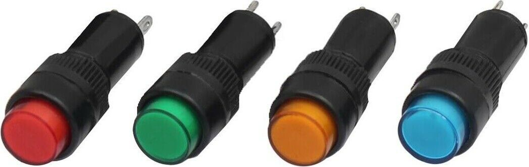 Tivendis Leuchtmelder Kontrollleuchte Signallampe Signalleuchte Warnlampe Signallampe LED 10mm Rot 24V