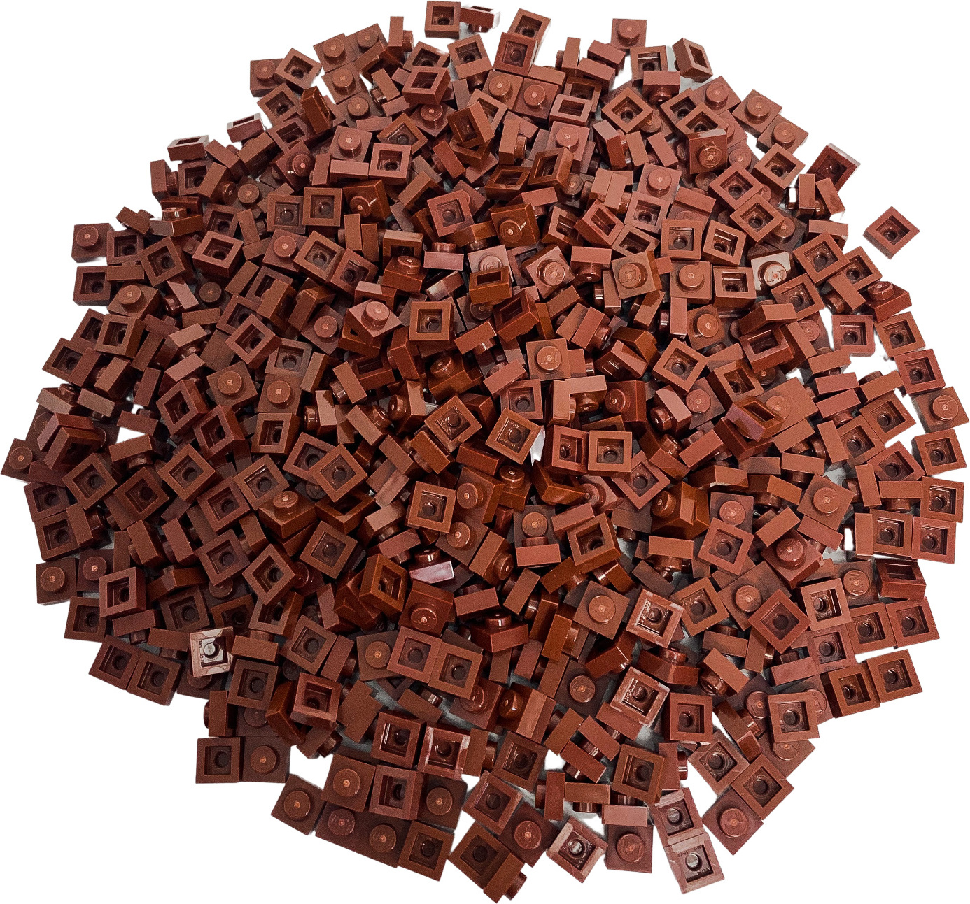 3024 Reddish Brown Plate 1 x 1