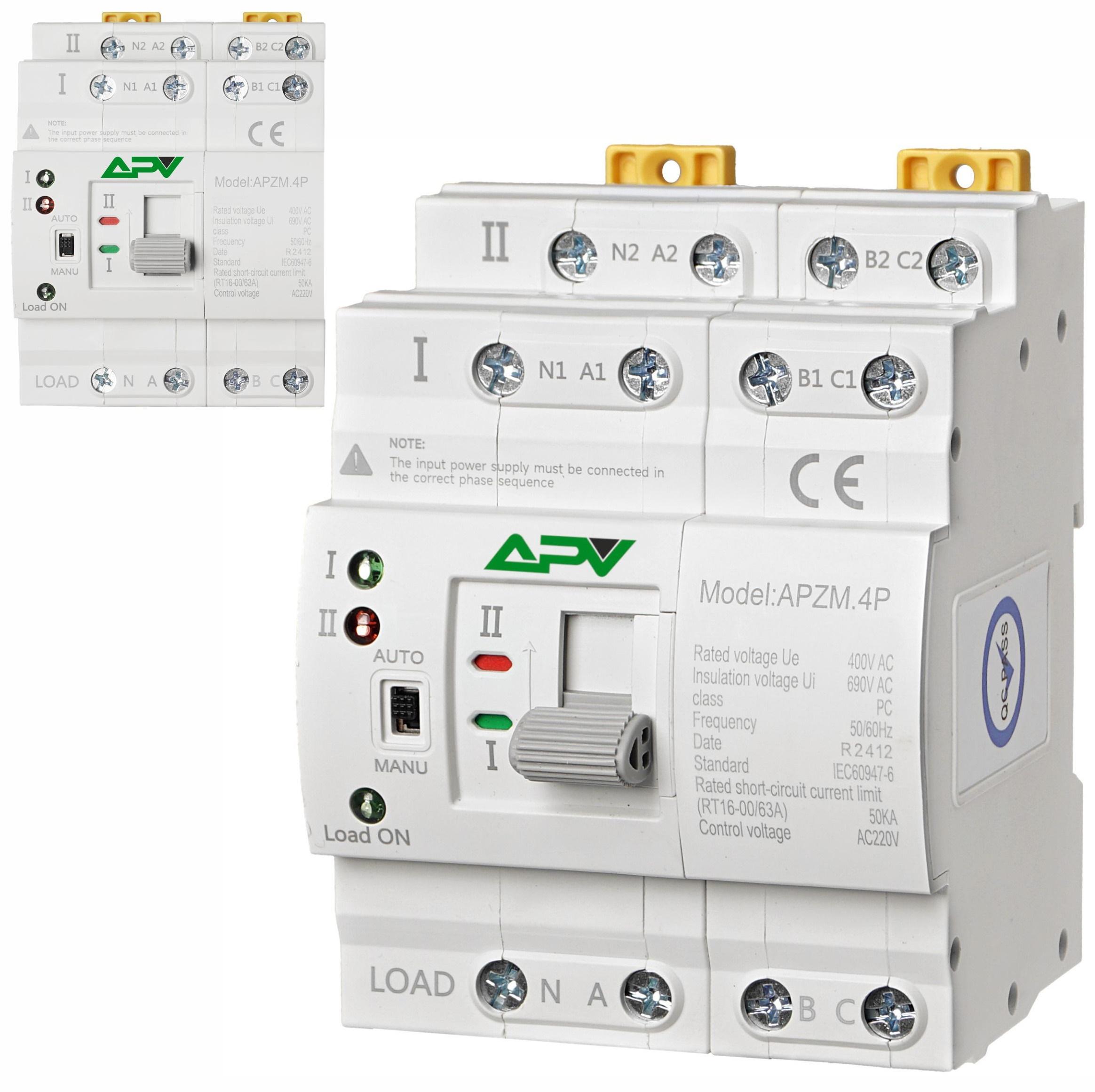 Adelid Dual Power Automatischer Transferschalter Umschalter Wahlschalter 4P 32A PV APZM.4P