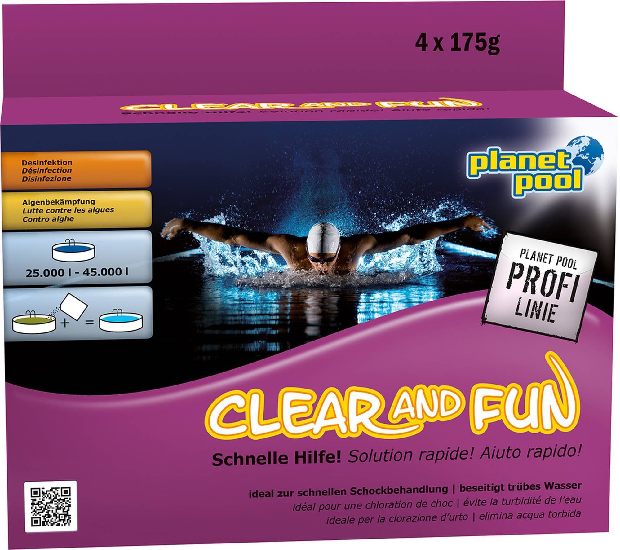 Planet Pool Profi Line - Clear and Fun - Wasserpflege Set, 0,7 kg 5.000.463