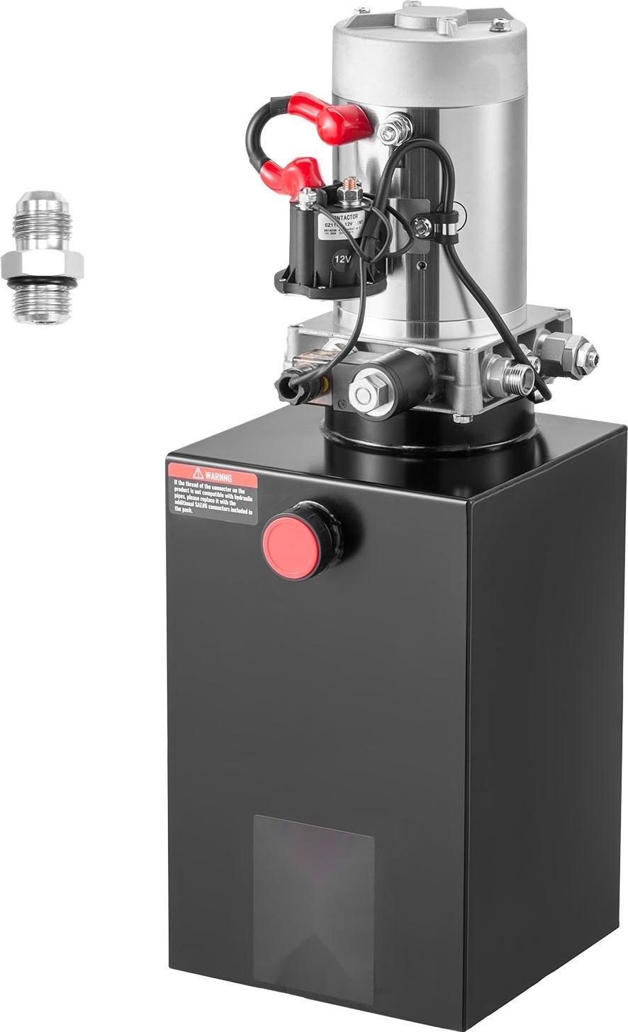StarTech Hydraulikaggregat - Hydraulikpumpe 12 V DC Einfachwirkend für Kippanhänger - Max. Druck 220 Bar - Fördermenge 3,4 L/Min - 15 L Metalltank - Schwarz 12VDZYFXJSYXA6CFY001V9