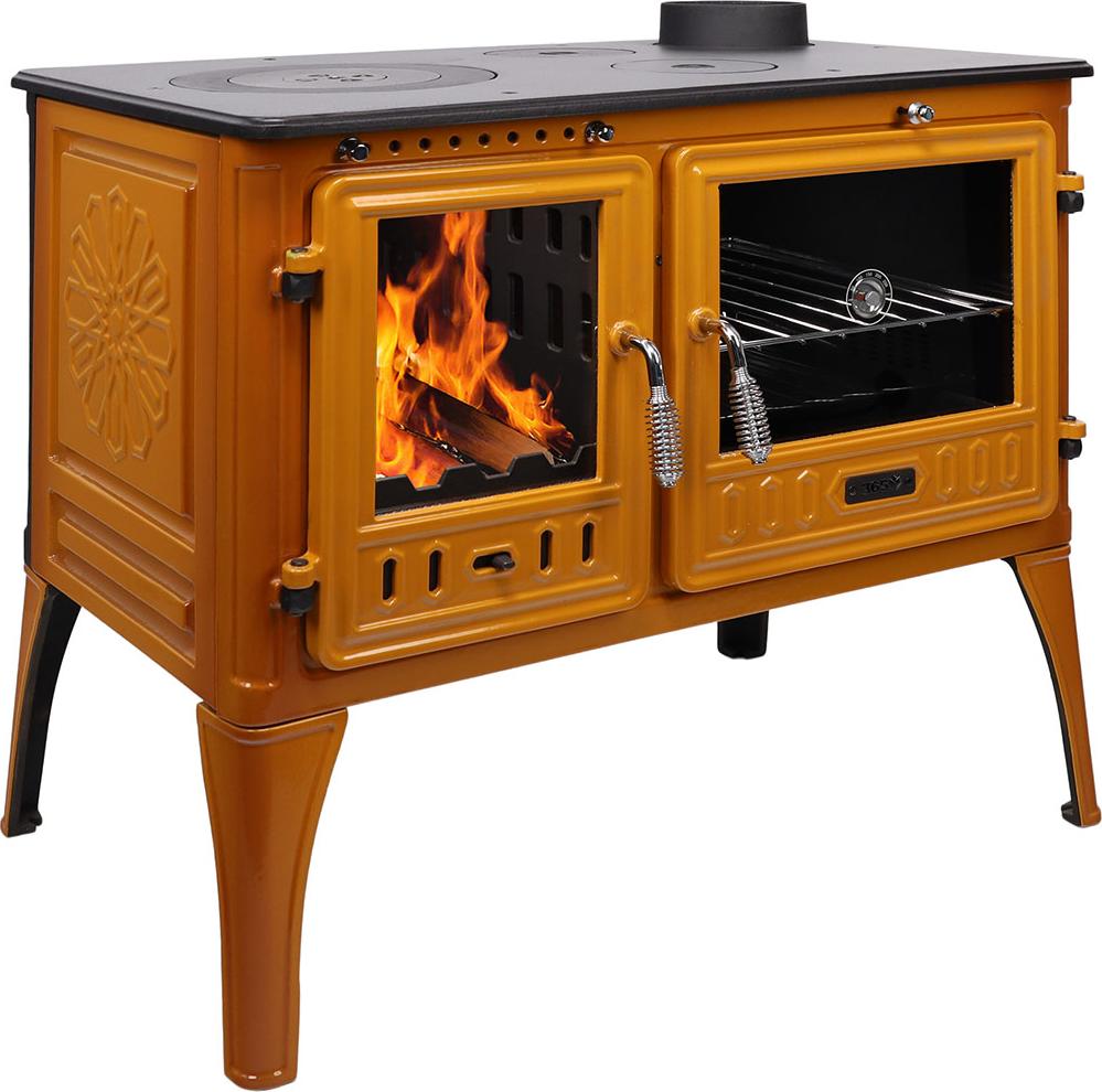 365® Küchenherd Cook Lite orange emailliert 8,5 kW Gusseisen A+