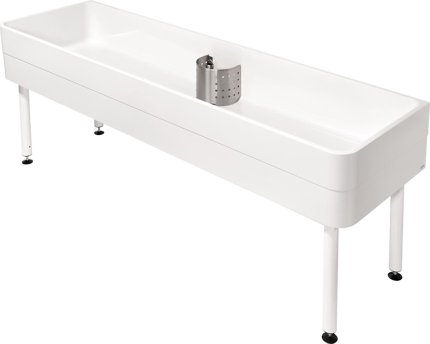 KWC AR Werkraumbecken, SIRIUS, MIRANIT, 2000x800x600 mm, Unterbau 2000102724