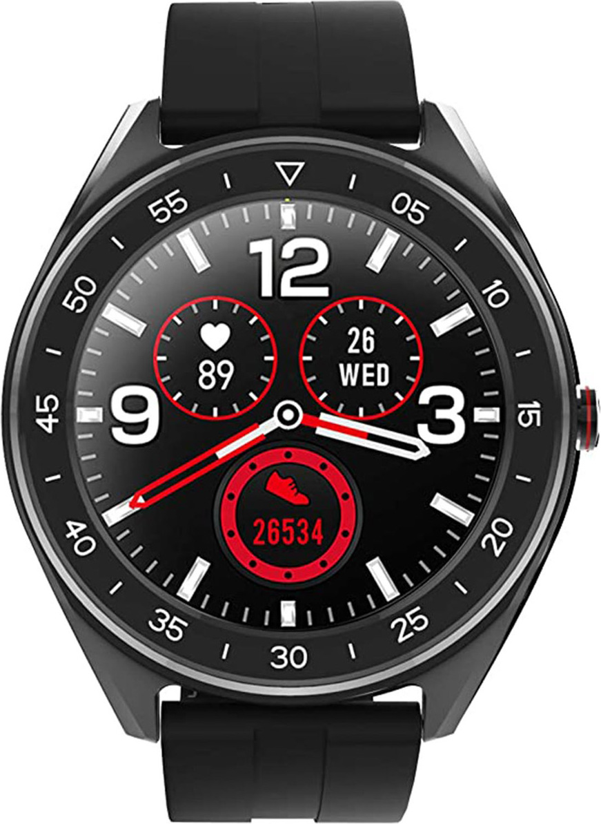 LENOVO Smartwatch R1 Display 1.3" Bluetooth per Fitness con Pedometro e Cardiofrequenzimetro Nero -SPEDIZIONE IMMEDIATA-