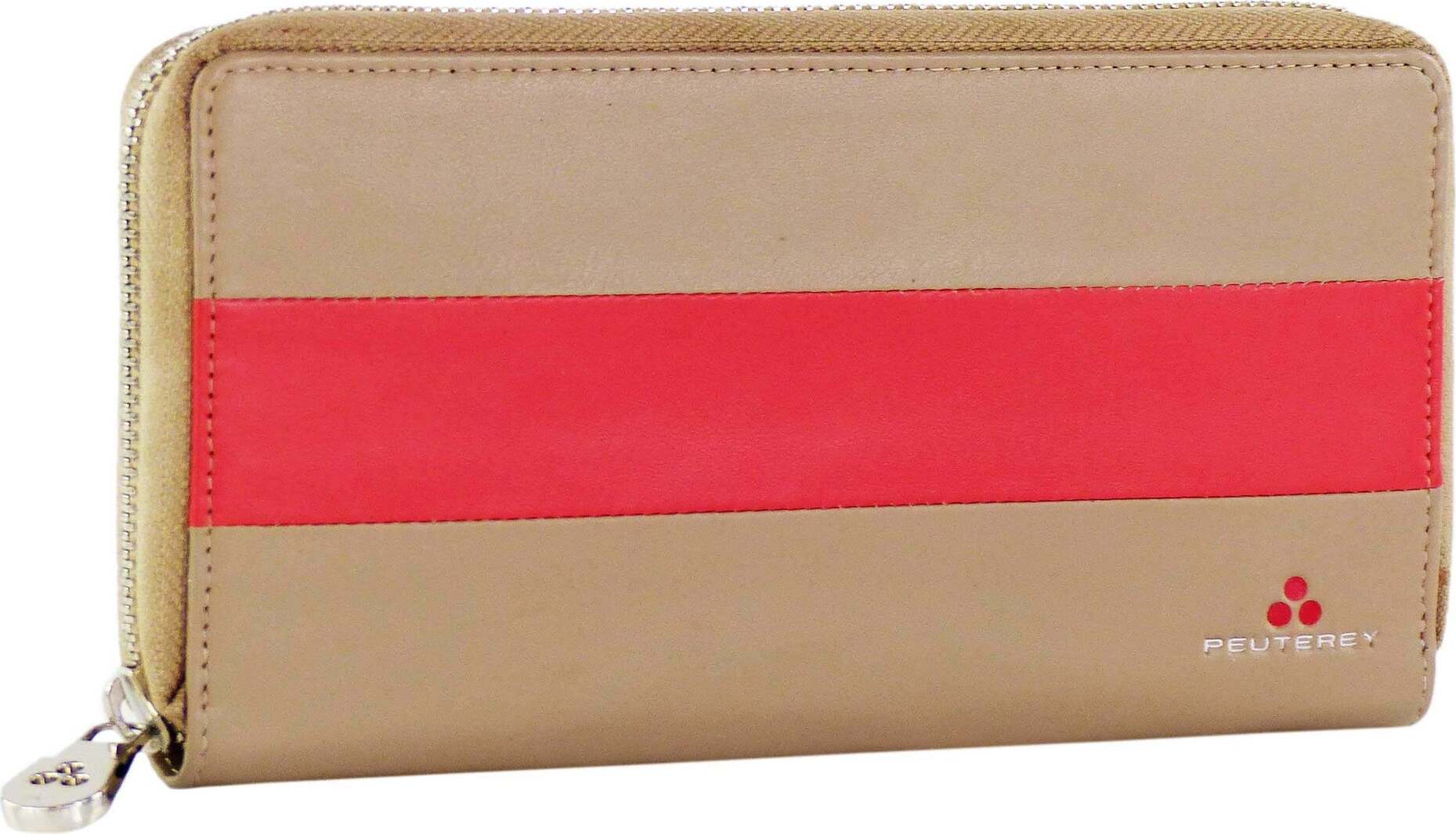 Peuterey Damen Leder Geldbörse Wallet Beige ZIPWAL B - PTT0040 T10492