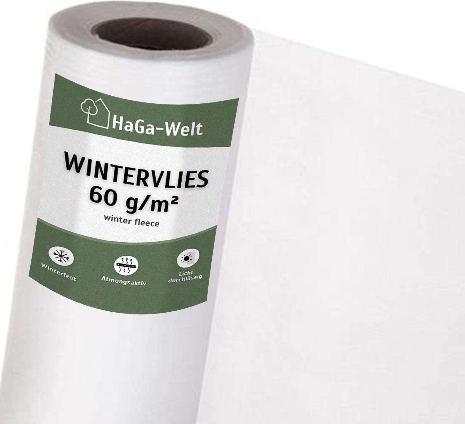 HaGa-Welt Wintervlies 60 g/m² Schutzvlies Kälte-Frostschutzvlies – 3,2 Meter WV60-320-Lfm