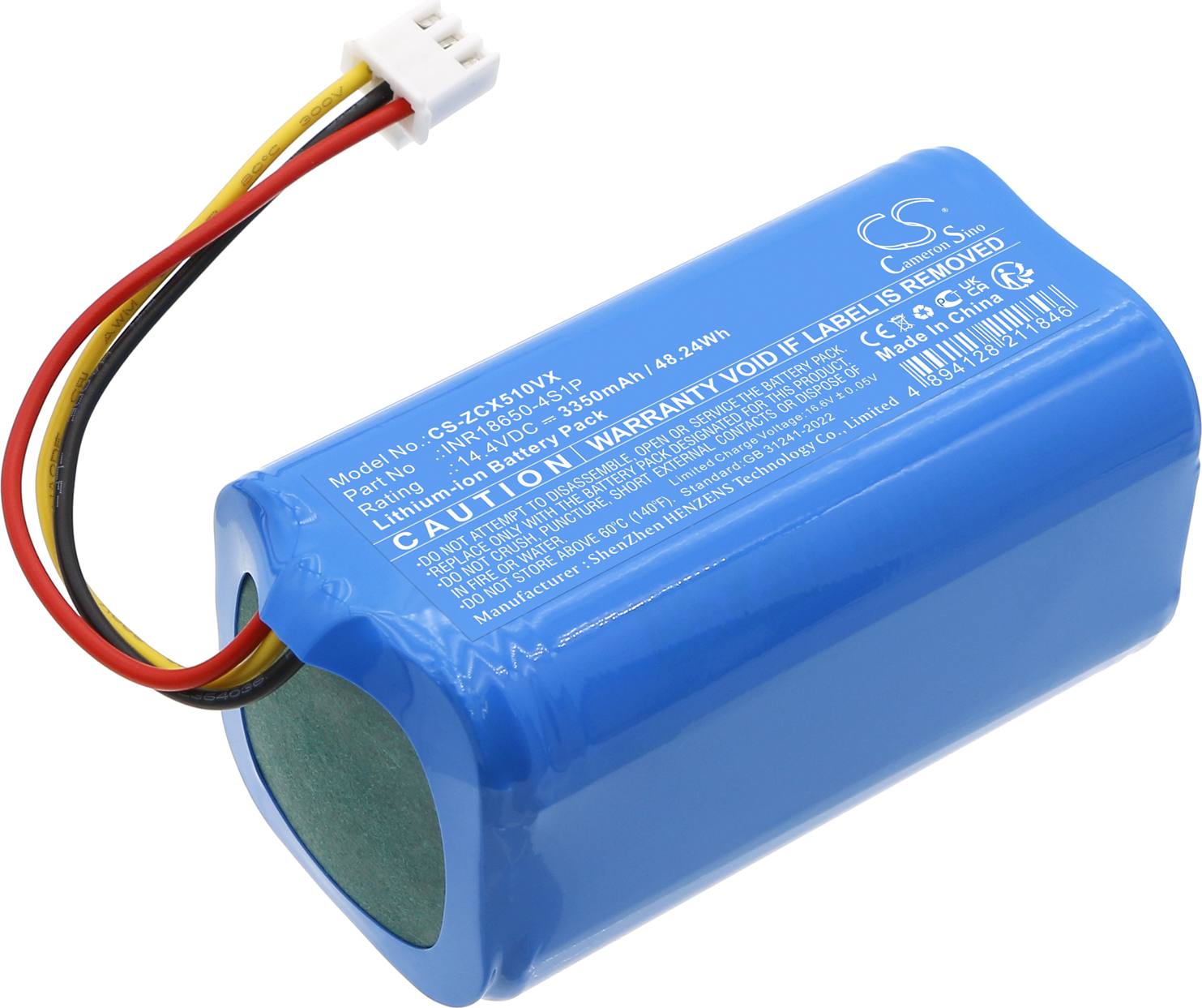 TECHTEK Akku Kompatibel mit [EZIclean] Aqua connect S200, Aqua connect S250, Aqua connect X500, Aqua connect X550, Aqua connect X600, Aqua connect X6