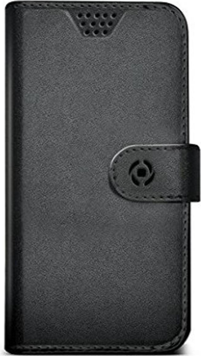 Kryt na mobilný telefón Celly WALLYUNIMBK Black Universal