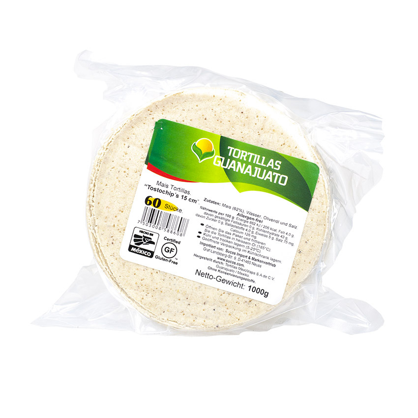 Tortillas Guanajuato GUANAJUATO Tostochips- Mais Tortillas z.Frittieren