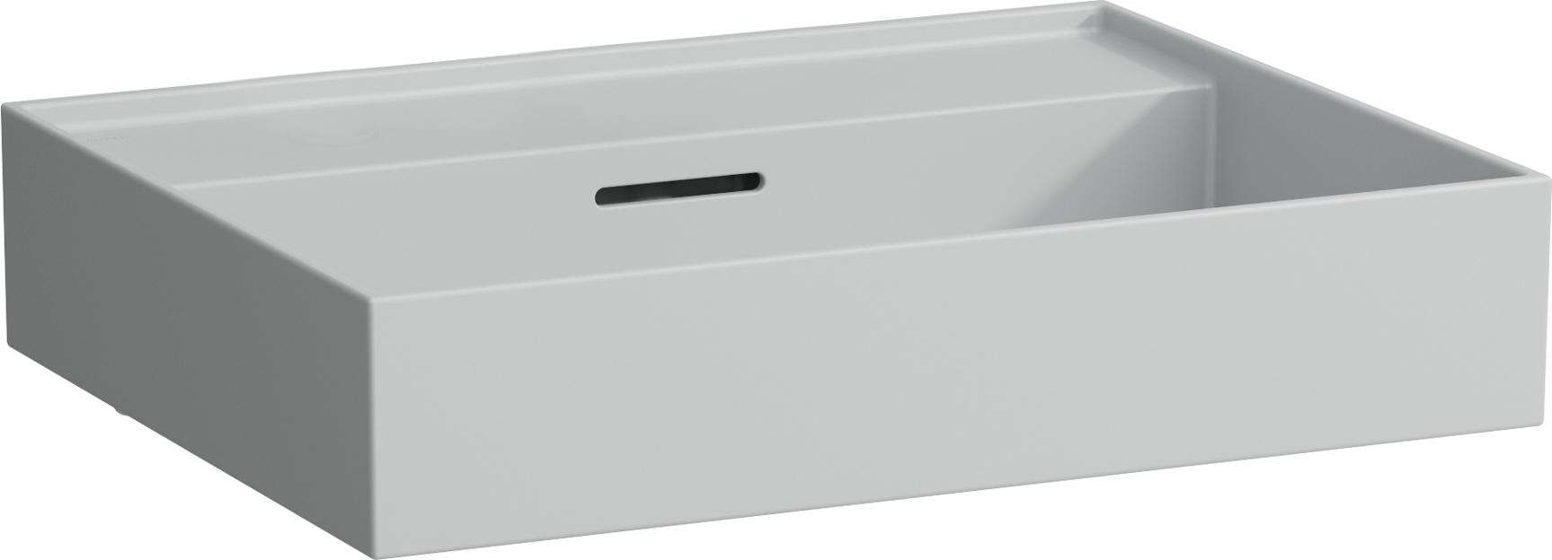 LAUFEN Kartell Aufsatzwaschtisch ohne Hahnloch, mit Überlauf, Unterseite geschliffen, 600x460mm, H8163337591091