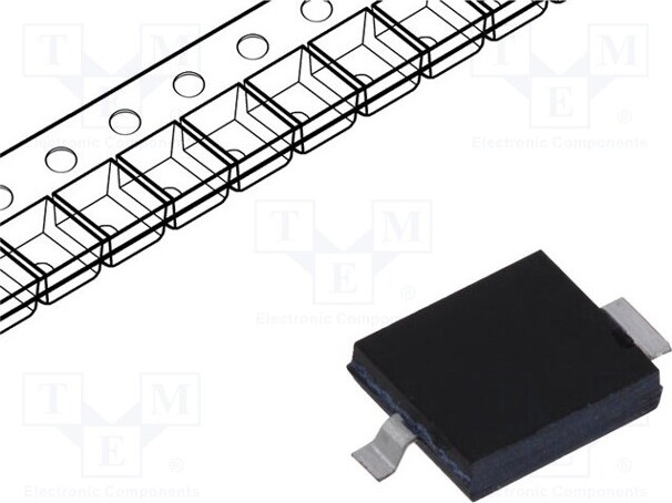 TNE 1x Fotodiode 150mW BPW 34 FAS Fotodioden 730-1100nm schwarz 2nA DIL 60° SMD 880nm _1GH_BPW34FAS