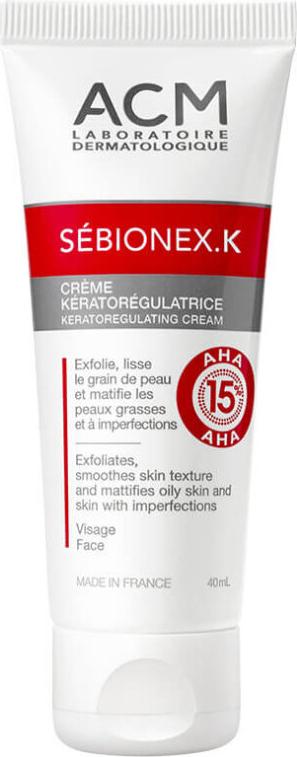 ACM Keratoregulierende Creme für problematische Haut und AHA-Säuregehalt Sébionex K (Keratoregulierende Creme) 40ml