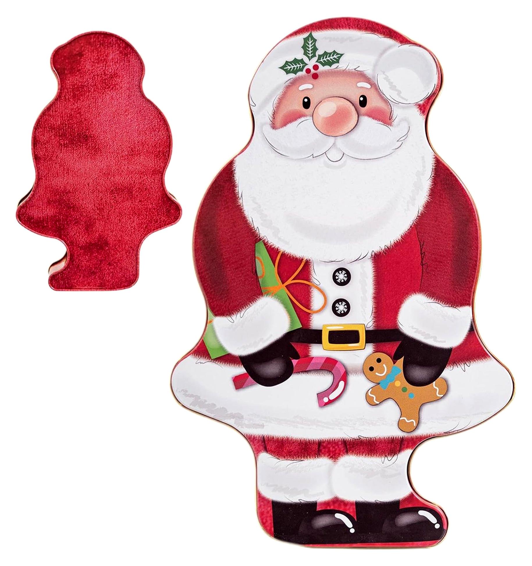 Markenlos Weihnachtsdosen Für Plätzchen | Tragbare Dosen Für Plätzchen In Weihnachtsmann-Form - Dosen Für Weihnachtskuchen,Für Snacks Süßigkeiten Neujahr Feiertage Hochzeiten Partys