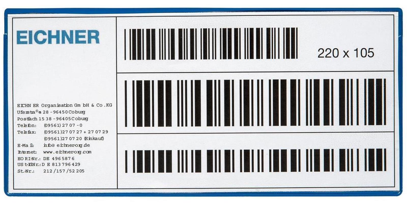 Eichner Etikettentasche B 220 x H 105 mm - 9218-04188