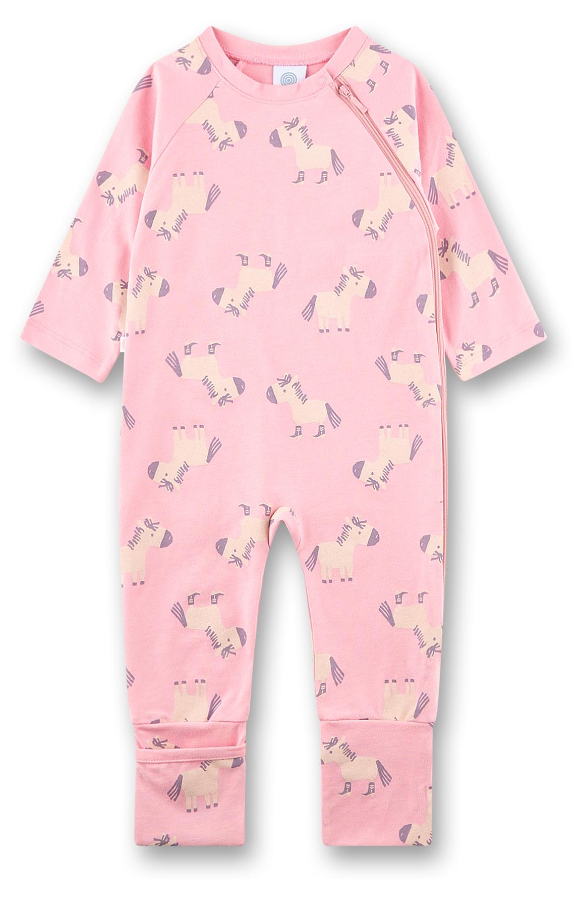 Sanetta Baby-Strampler rosa Esel 50 222177