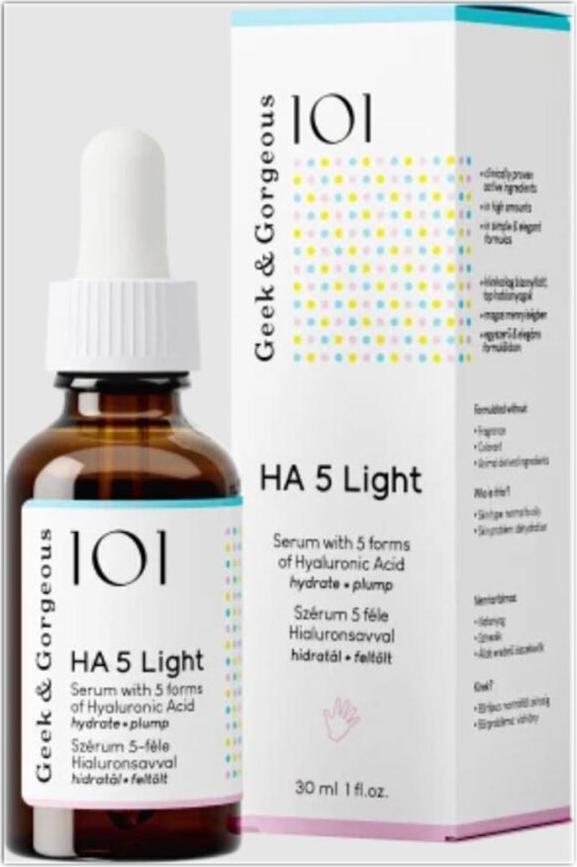 Geek & Gorgeous Geek Gorgeous Ha5 Licht Serum Hyaluronsä ure 30Ml