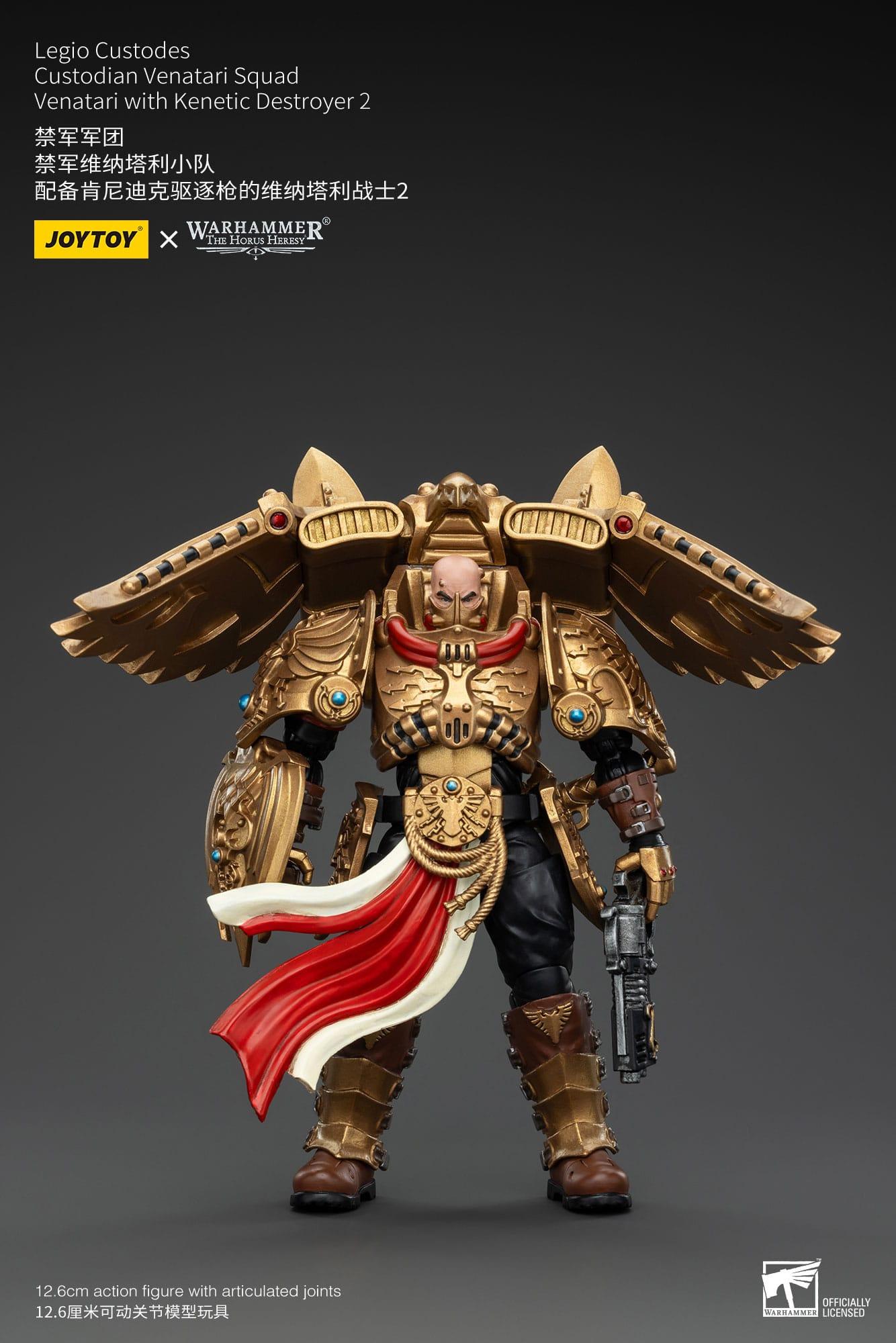 Joy Toy Warhammer The Horus Heresy Actionfigur 1/18 Legio Custodes Custodian Venatari Squad Venatari with Kenetic Destroyer 2 13 cm 9841