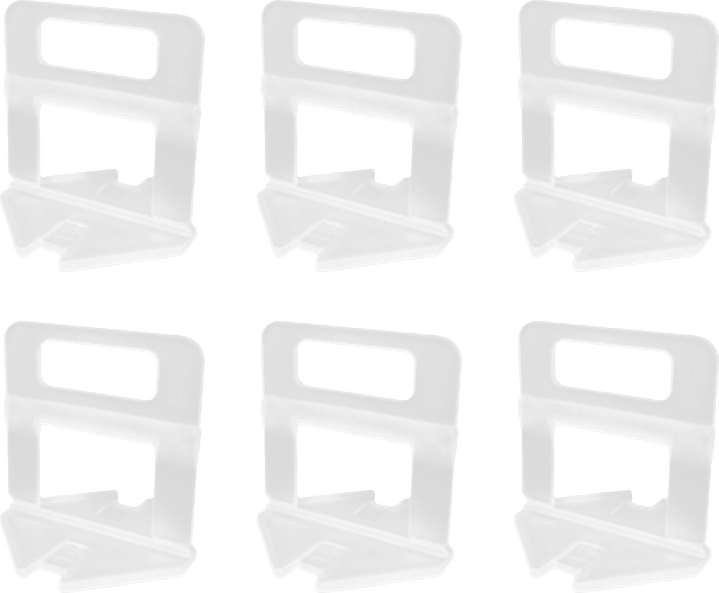 Cocosity 100 Stück Fliesenausgleichs-System, PVC-Bodenausgleichsstücke für den gewerblichen Bereich
