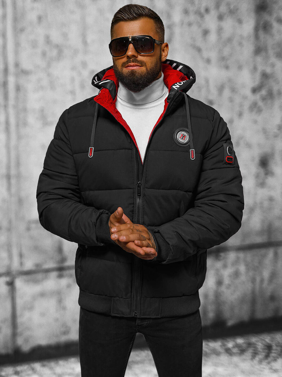 Steppjacke Schwarz Bacon Steppjacke Bacon Daunenjacke Herren