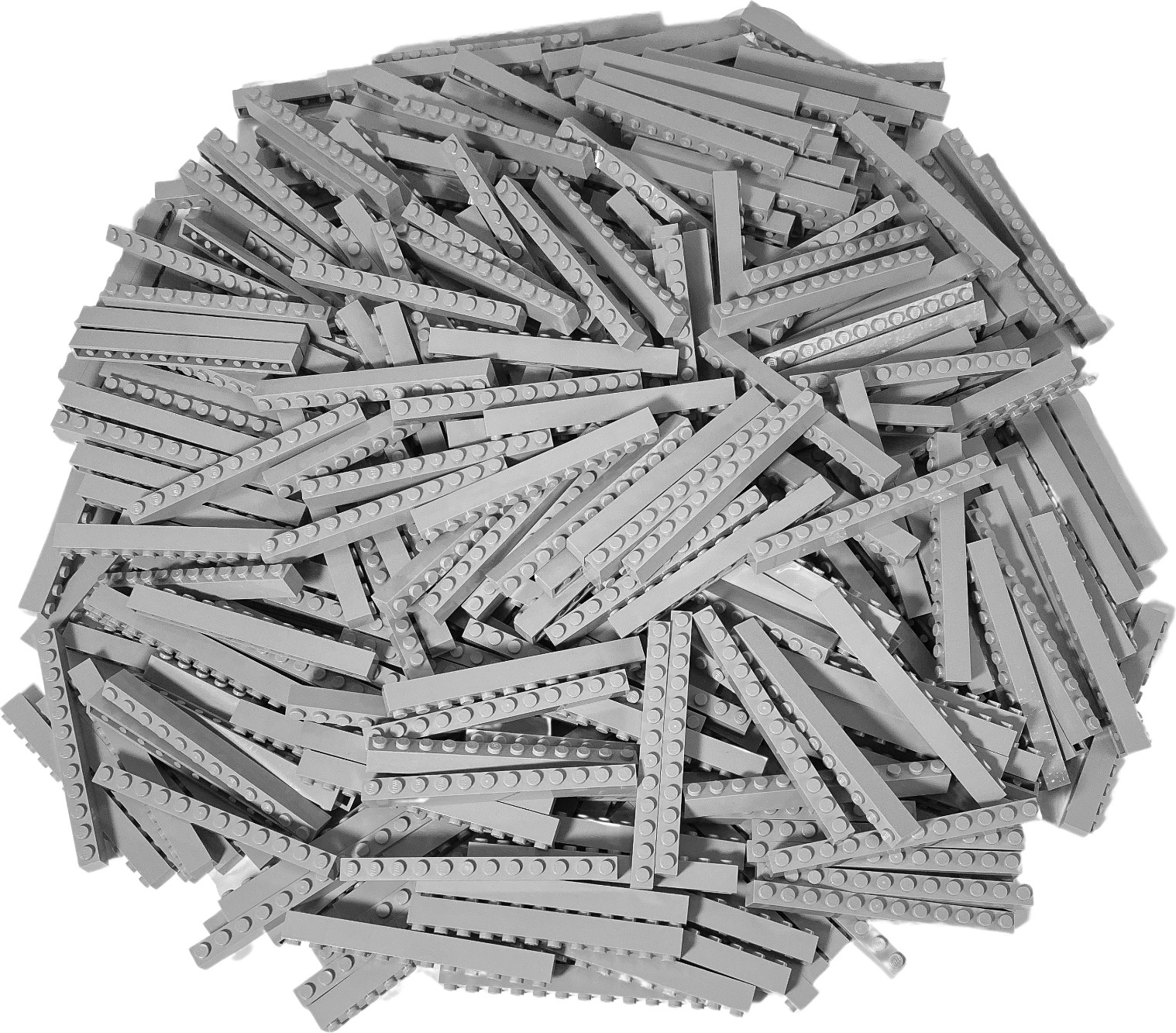 LEGO® 1x12 kociek Vysoké kocky Svetlo šedá - 6112 NEW! Množstvo 500x