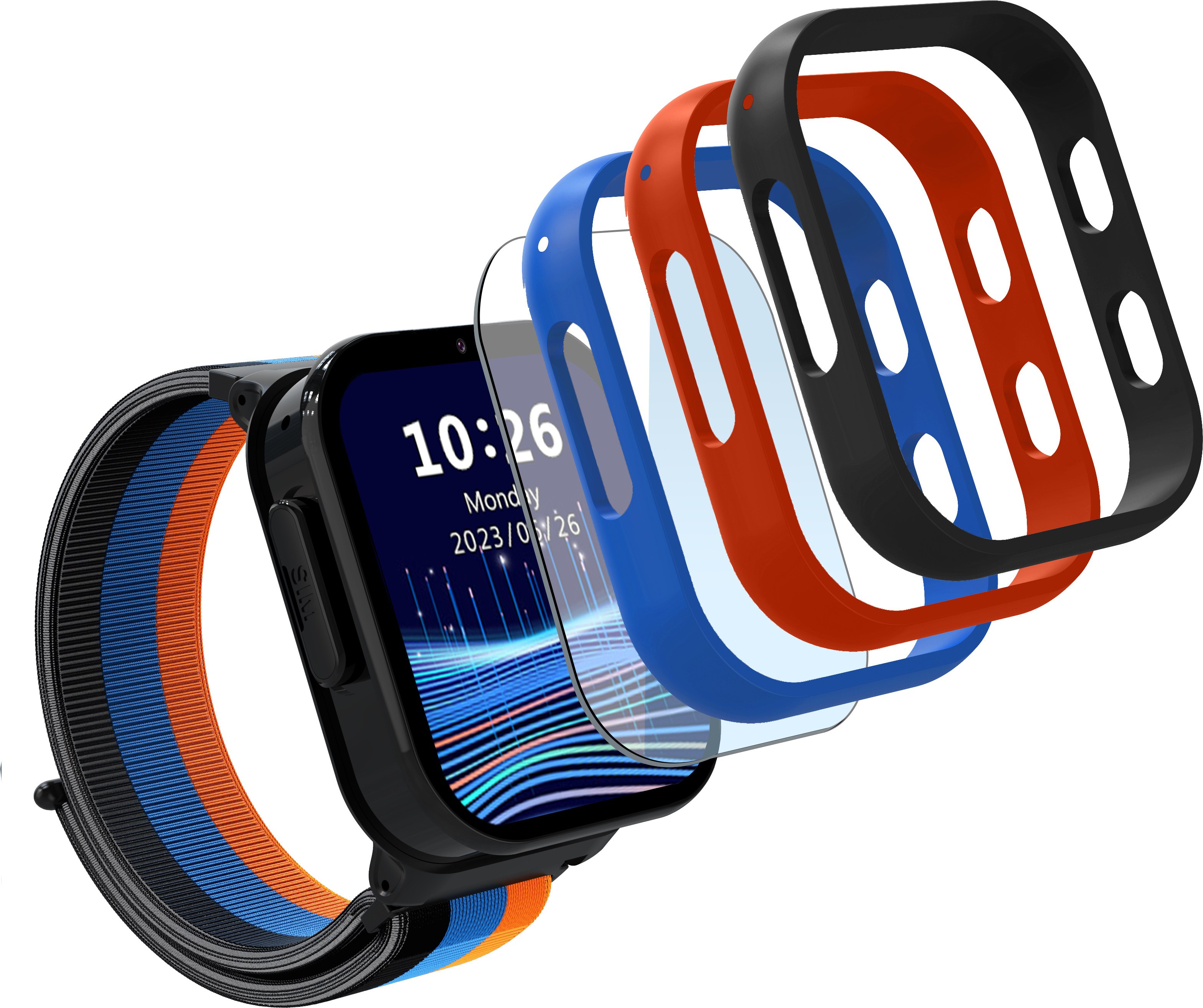 Kiano Joy Smartwatch Rocket Watch pre deti SIM kamera telefón hry 4G Lte