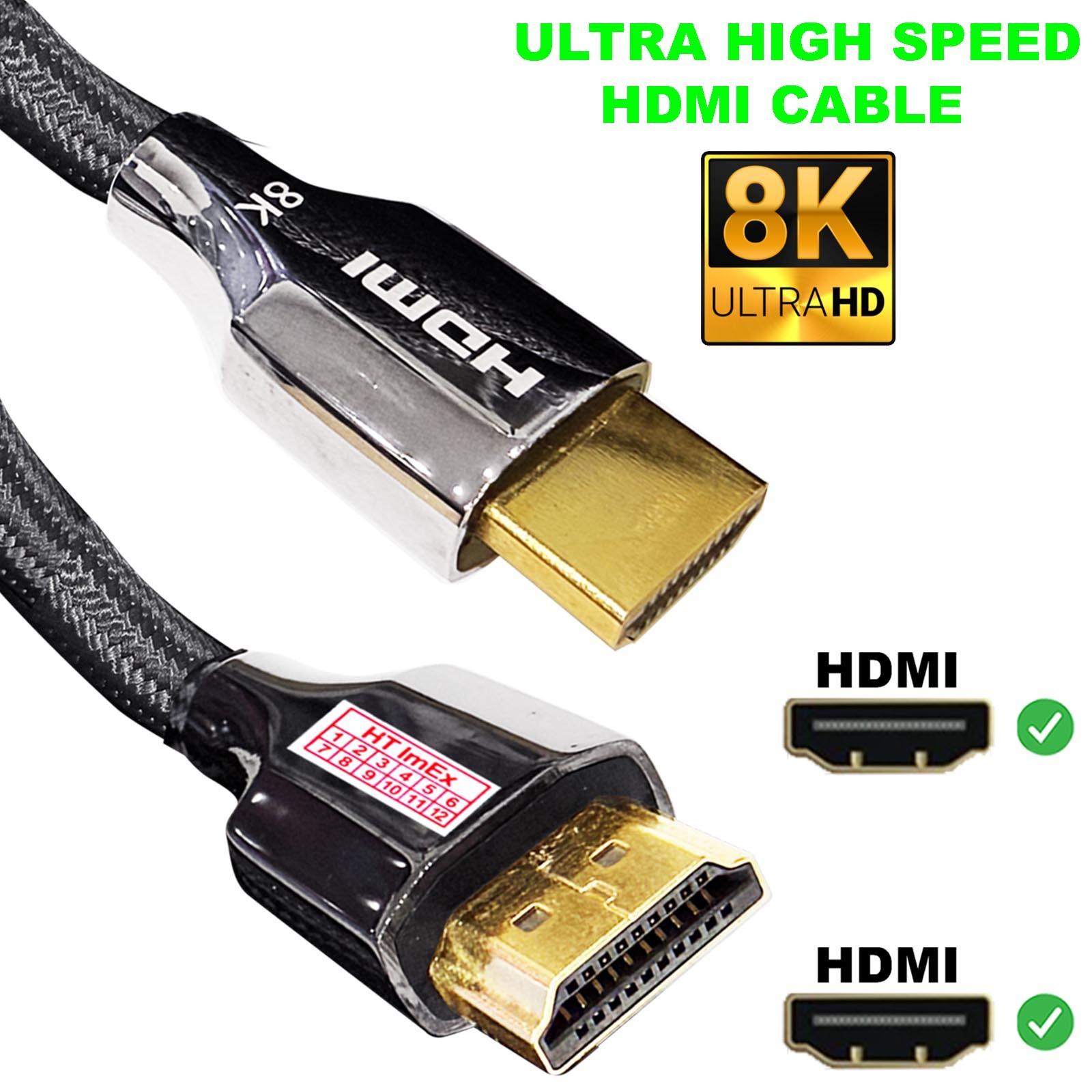 HT ImEx 8K HDMI HDR eARC Nylon kabel 2.1 Audio für PANASONIC SC-HTB 400 EGK Soundbar