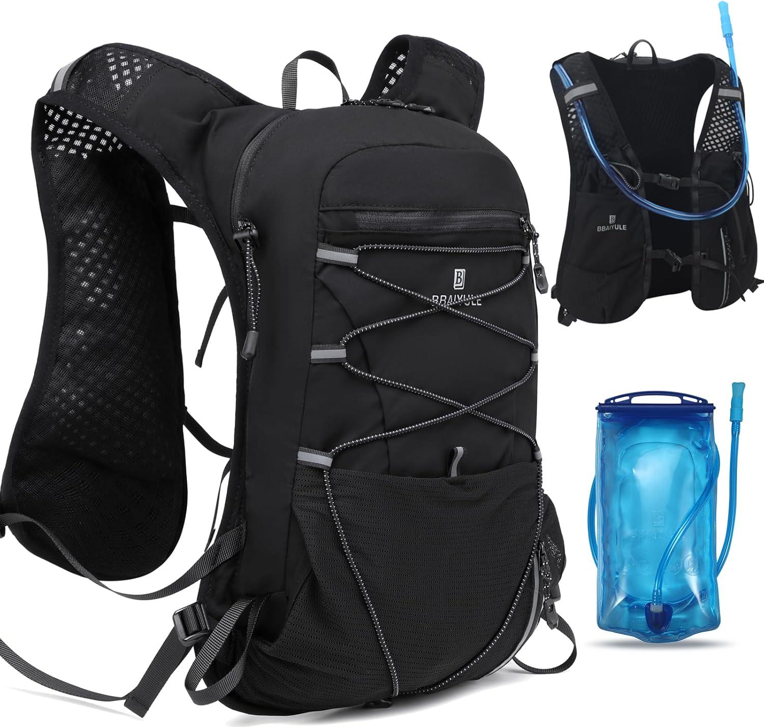 Markenlos Hydratationsweste - Hydratationsweste - Hydratationsweste Laufen - Wasserweste - Hydrationsrucksack - Hydrationspack - Für Laufen, Marathons, Wandern, Radfahren