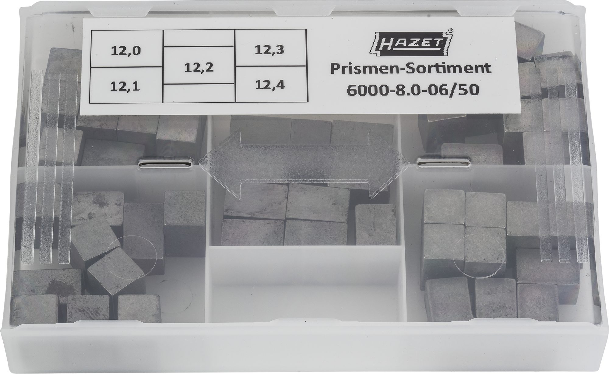 Hazet Prismen-Sortiment 12,0 / 12,1 / 12,2 / 12,3 / 12,4 mm, 6000-8.0-06/50