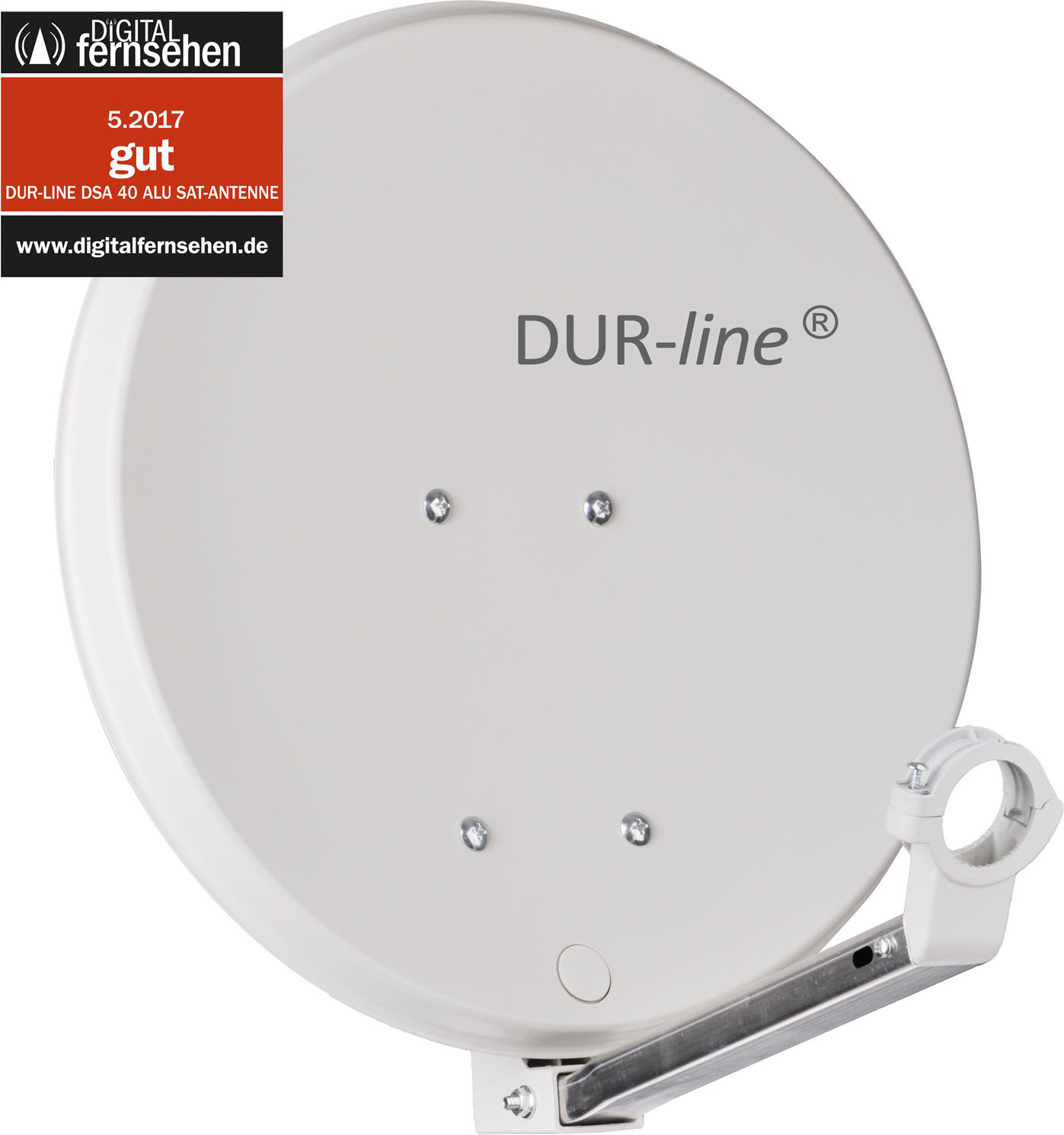 DUR-line DSA 40 Satellitenschüssel hellgrau 12077