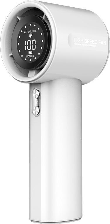 INF Tragbarer Hochgeschwindigkeits-Vortex-Ventilator mit 100 Geschwindigkeiten Weiß 398887