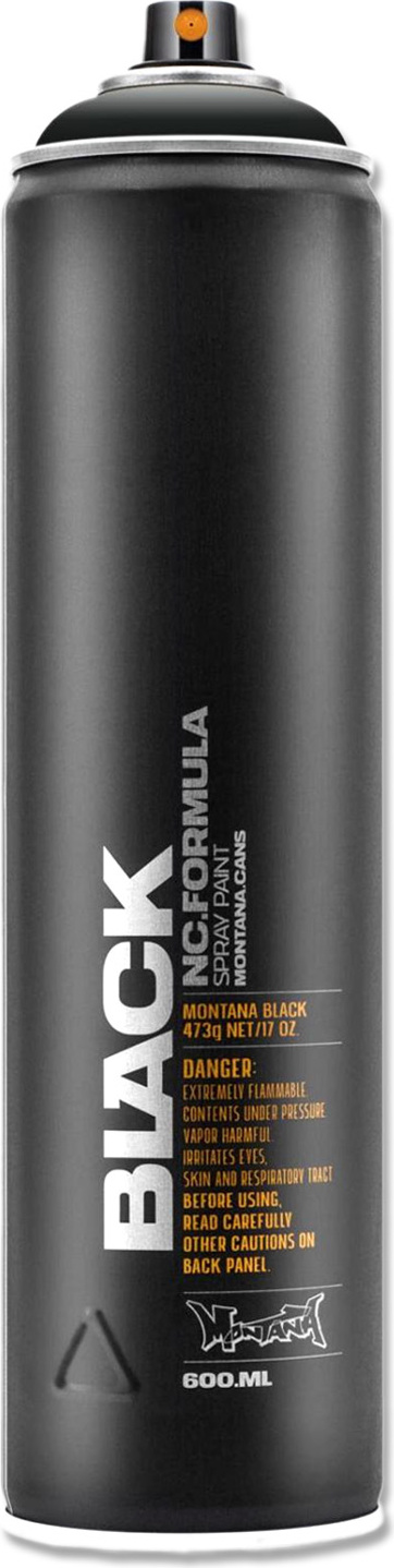 Montana Cans Sprühlack | Montana BLACK Extended | Black | 600ml 278402