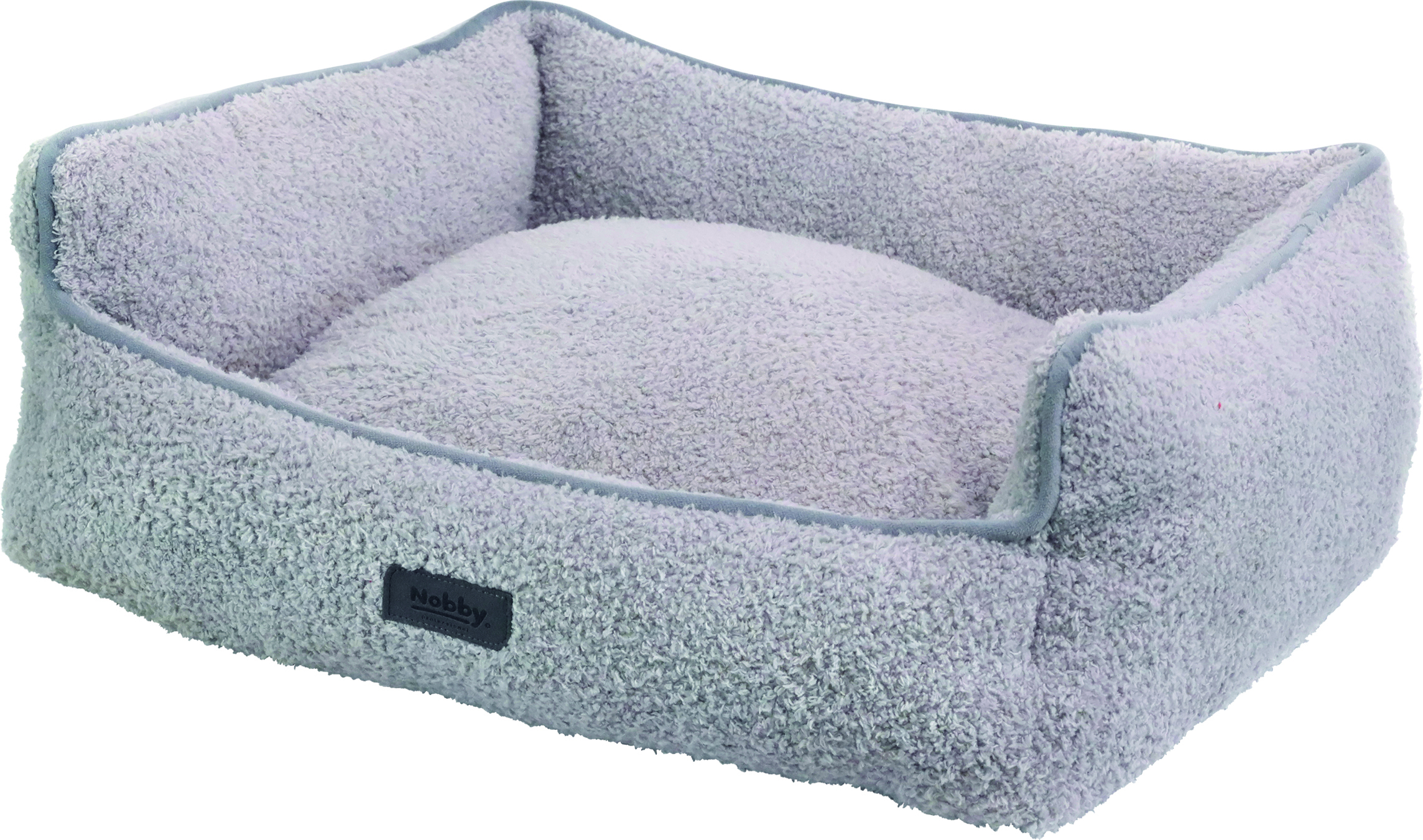 Nobby Rechteckiges Bett Wolkig grau 60 x 48 x 19 cm 61900