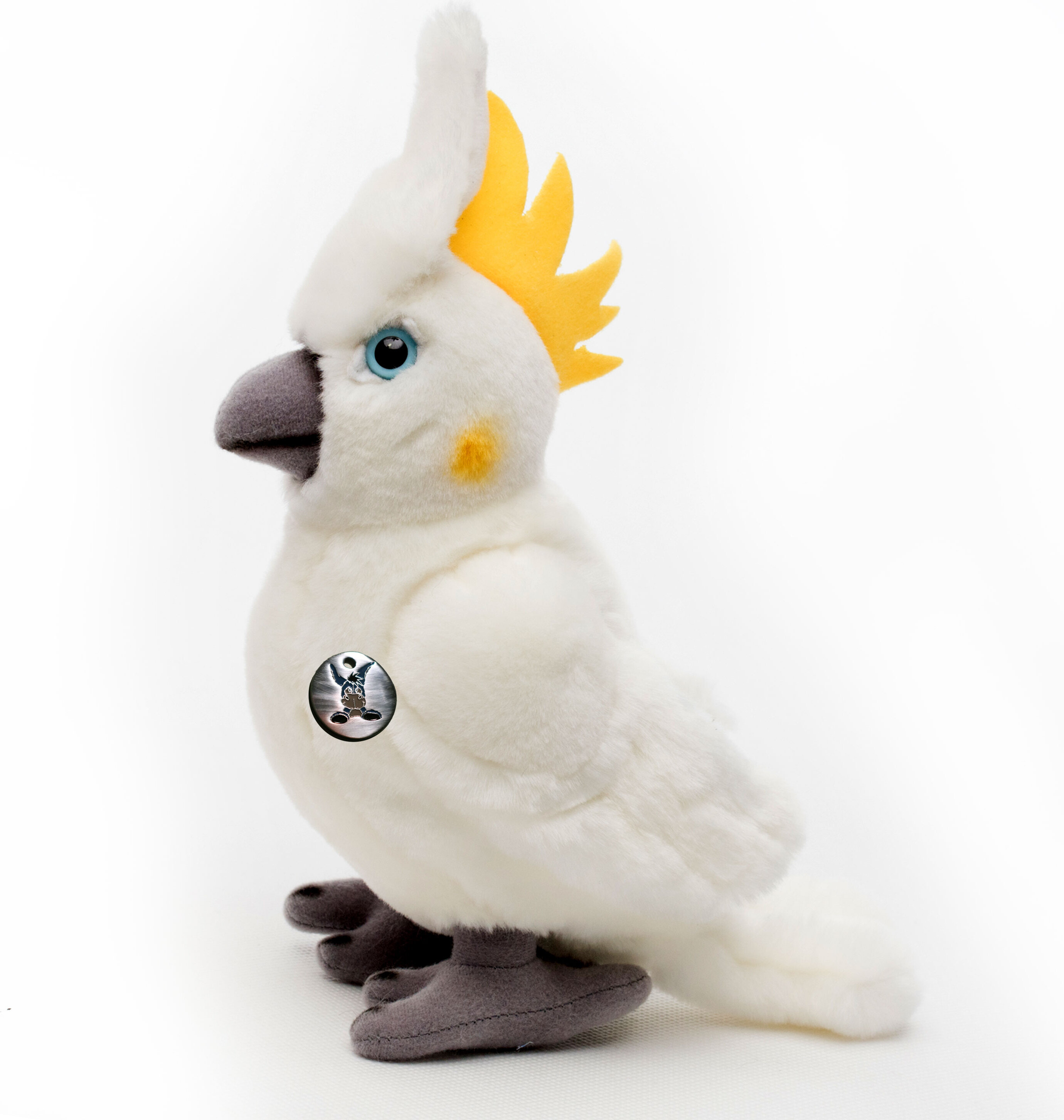 Kuscheltiere*biz Kakadu Kuscheltier Vogel weiß Papagei Sittich Plüschtier ROCCO KT531676
