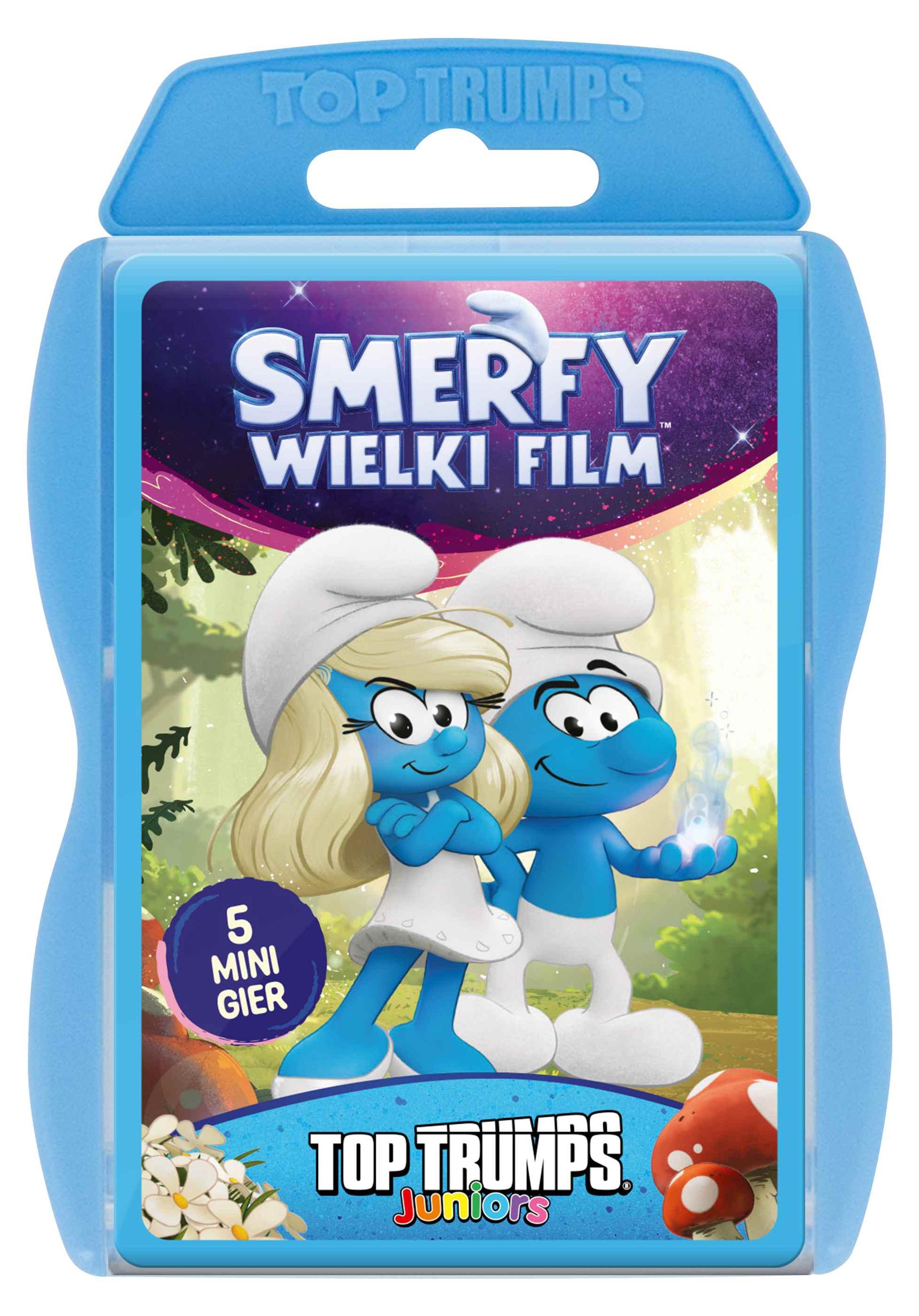 VÍŤAZNÉ ŤAHY Top Trumps Juniors Šmolkovia Viacfarebná kartová hra
