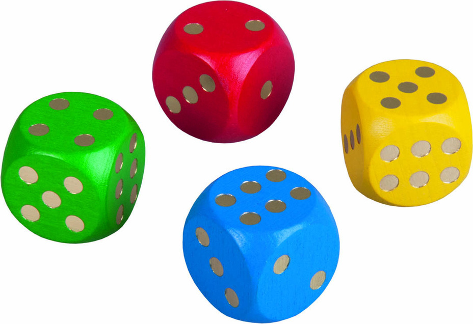 Detoa Spielwürfel aus Holz 1 Stück 13783-1
