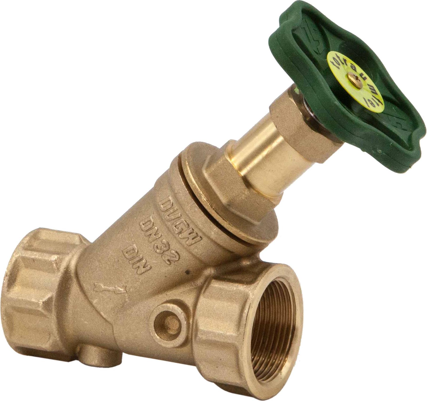 Js Freistromventil, Muffenanschl. O.e.,Nst.sp,Dn32,1 1/4,Pr-Ms,Dvgw